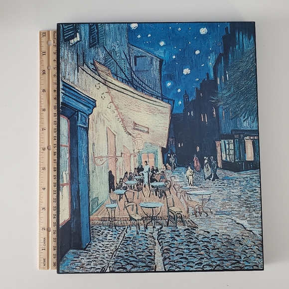 Vincent Van Gogh - Cafe Terrace at Night 12×10 Inch Vintage 1970's Wall Art - Picture 3 of 8